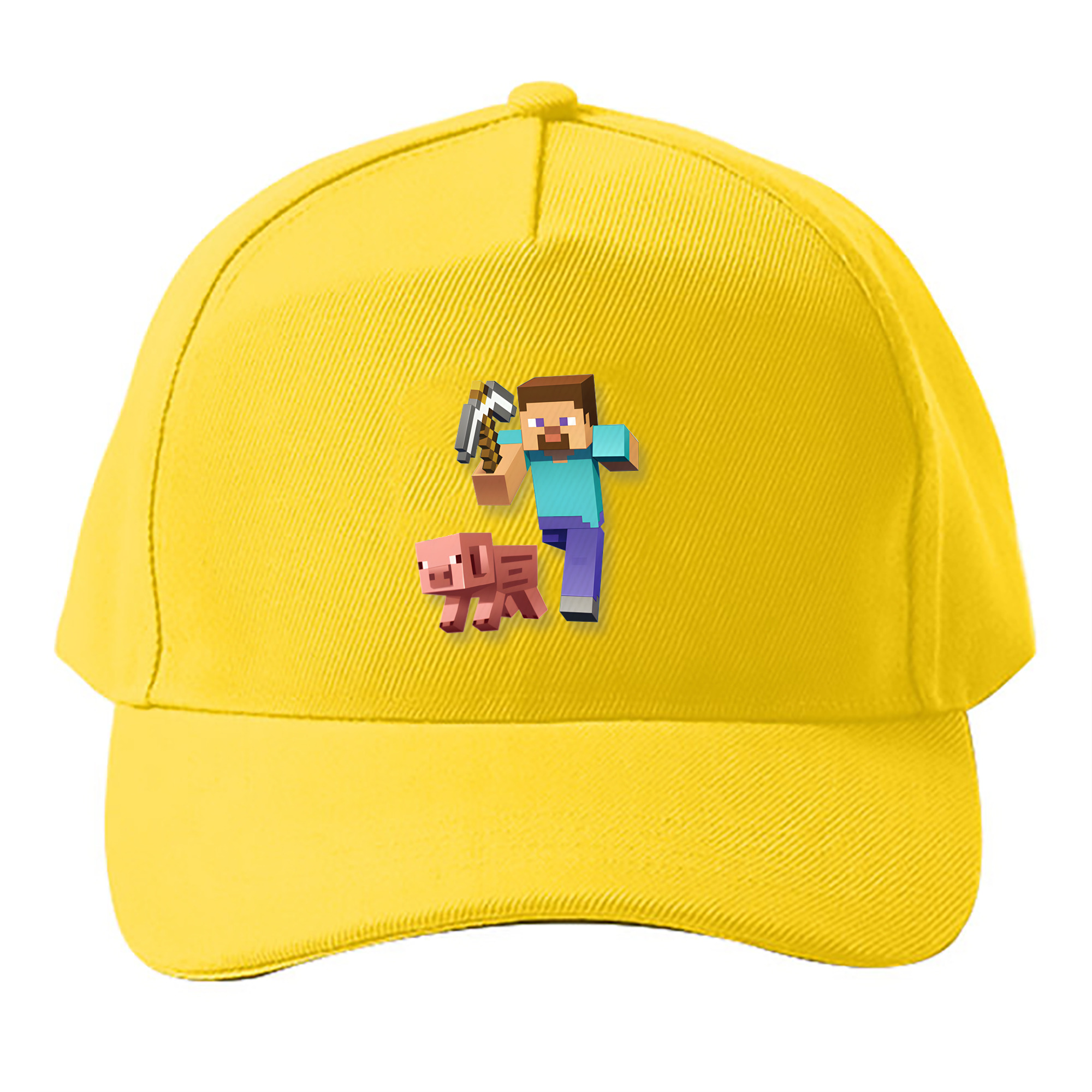 （画像用） マインクラフト ブロックの世界 Minecraft MC Block world ベースボールキャップ 綿100％ 男女兼用 帽子 スポーツ